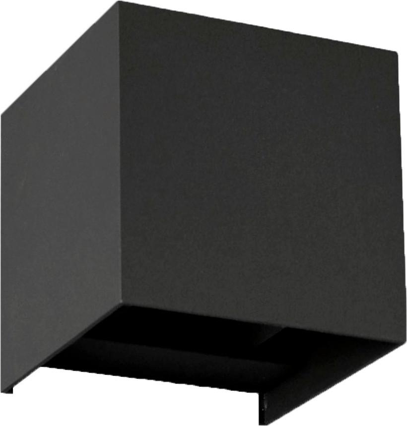Außenwandleuchte 2528000271696 Qube Anthrazit - Anthrazit, Design, Metall (11,2/11,2/11,2cm)
