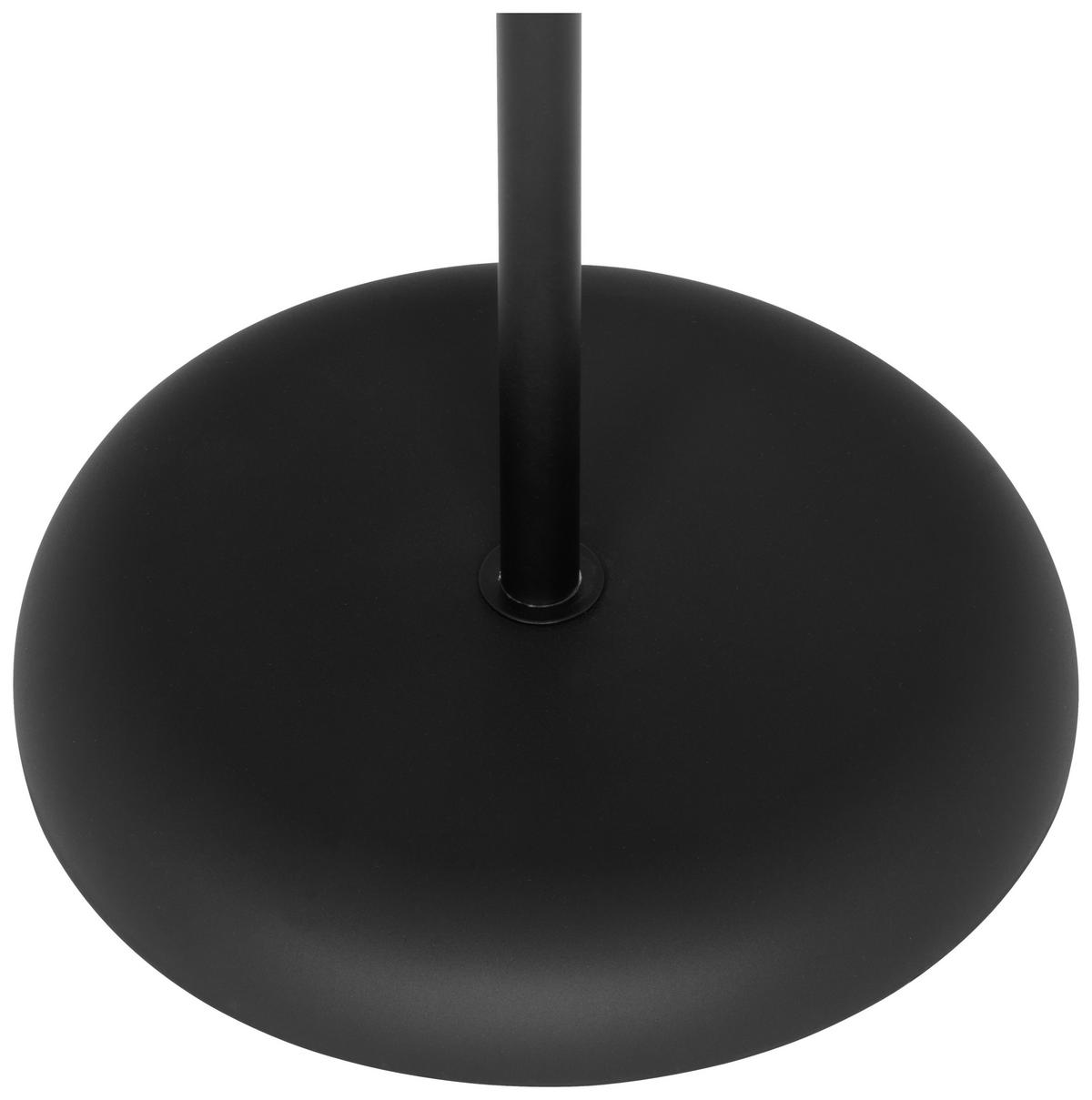 Stehleuchte Doris - Klar/Schwarz, KONVENTIONELL, Kunststoff/Metall (23,5/23,0cm) - Ondega