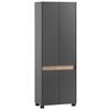 Schuhschrank Cosmo Schuhschrank - Anthrazit/Schwarz, Design, Holzwerkstoff (56,9/164,5/33cm) - MID.YOU