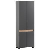 Schuhschrank Cosmo Schuhschrank - Anthrazit/Schwarz, Design, Holzwerkstoff (56,9/164,5/33cm) - MID.YOU