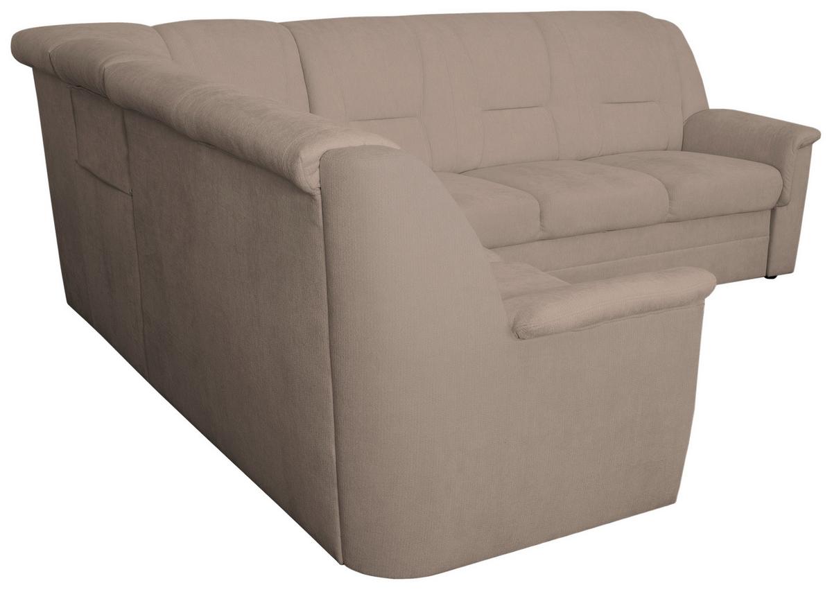 ECKSCHLAFSOFA Rafael, Taupe S: 279x224cm - Taupe/Beige, Trend, Textil (279/224cm)