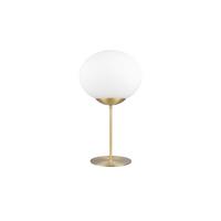 Tischleuchte 563100108 Fomento - Messingfarben/Weiß, KONVENTIONELL, Glas/Metall (30/52cm) - Trio Leuchten