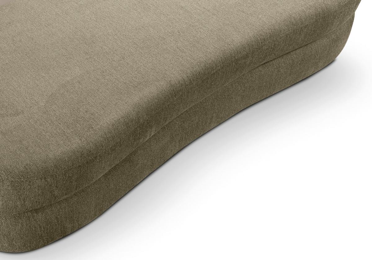 Schlafsofa Diana Grün B: 231cm - Schwarz/Grün, Basics, Holz/Textil (231/93/108cm) - MID.YOU