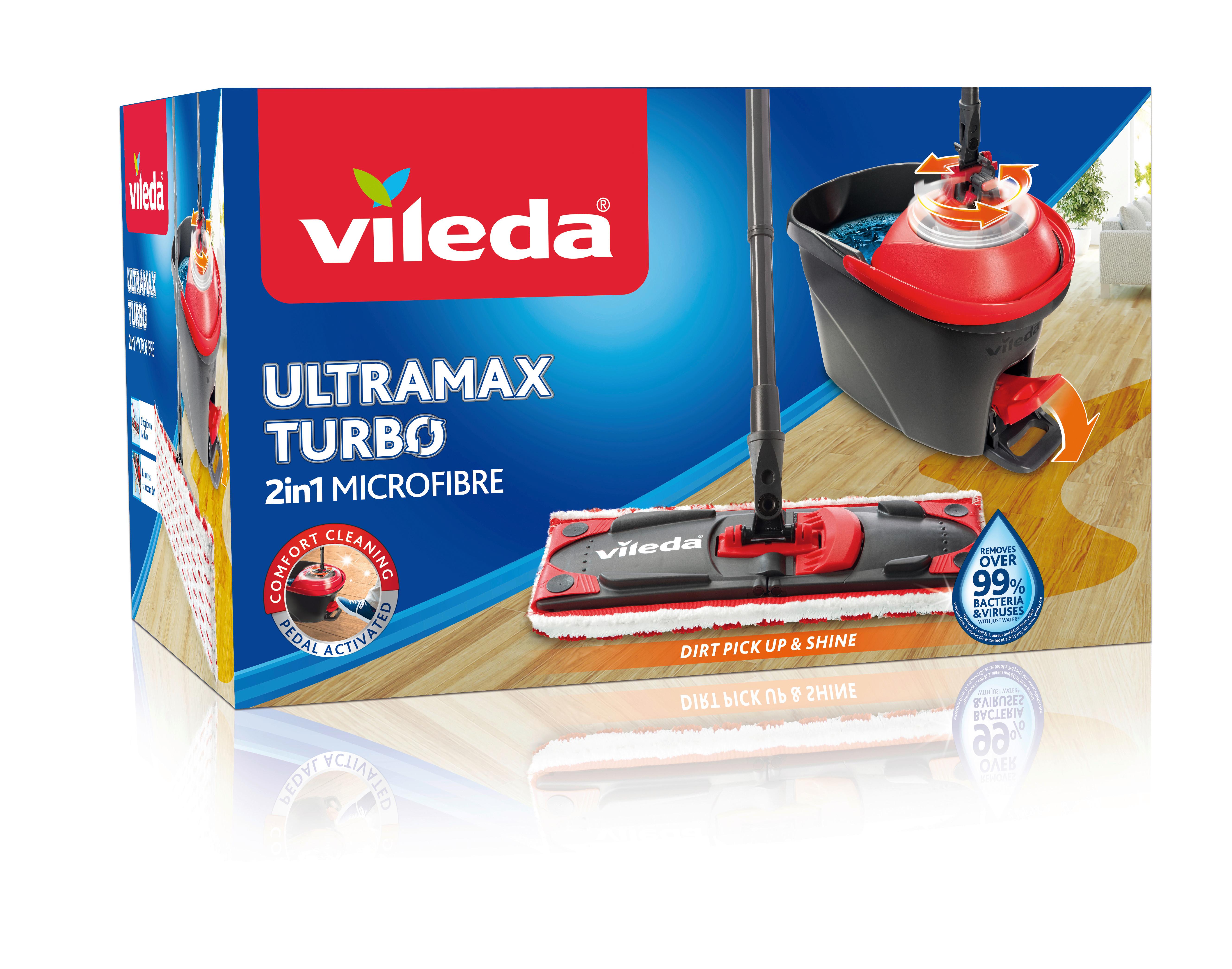 Bodenreinigungsset Vileda-Ultramax - Rot/Schwarz, Basics, Kunststoff (48,6/29,6/31cm) - Vileda