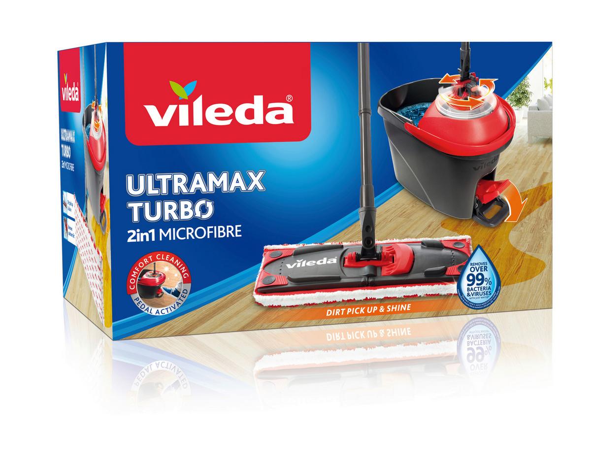 Bodenreinigungsset Vileda-Ultramax - Rot/Schwarz, Basics, Kunststoff (48,6/29,6/31cm) - Vileda