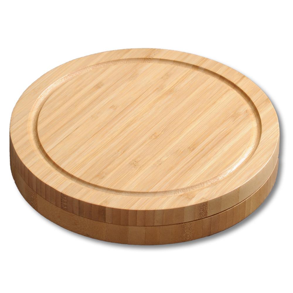 Schneidebrett Holz Mit Besteck L/b: Ca. 23/23 Cm - Naturfarben, Basics, Holz/Metall (23/23/3,6cm) - Kesper
