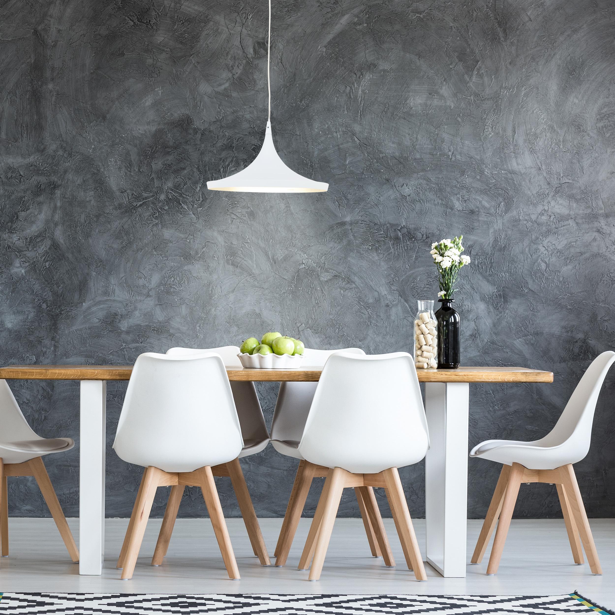 LED-Hängleuchte Oslo H: 150 cm 7042223 Oslo - Weiß, Design, Metall (37/150cm) - Näve