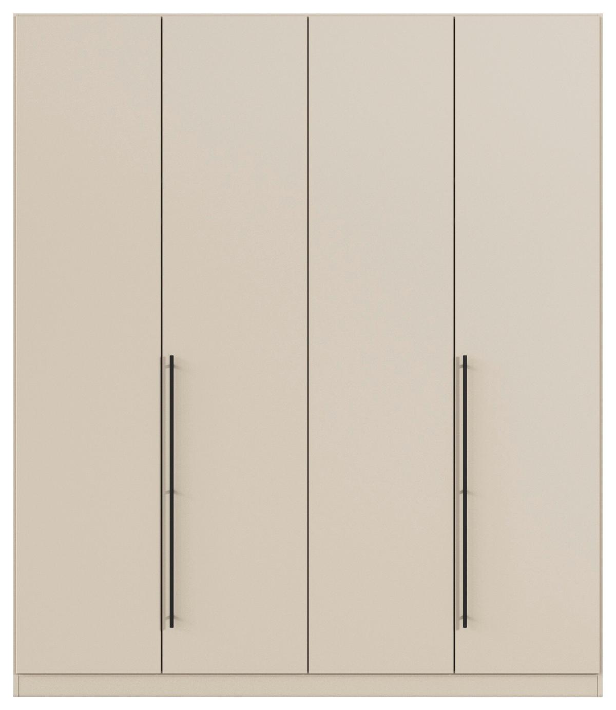 Kleiderschrank Safari B: 181 cm - Champagner, KONVENTIONELL, Holzwerkstoff (181/229/54cm)