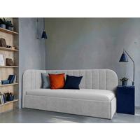 Polsterbett Millow Links Grau Lf: 90x200 Cm - Schwarz/Grau, MODERN, Holz/Holzwerkstoff (90/200cm) - MID.YOU