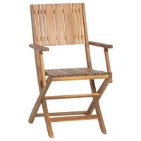 Gartensessel klappbar Falun Echtholz - Akaziefarben, KONVENTIONELL, Holz (51/89/55cm) - Gardenson