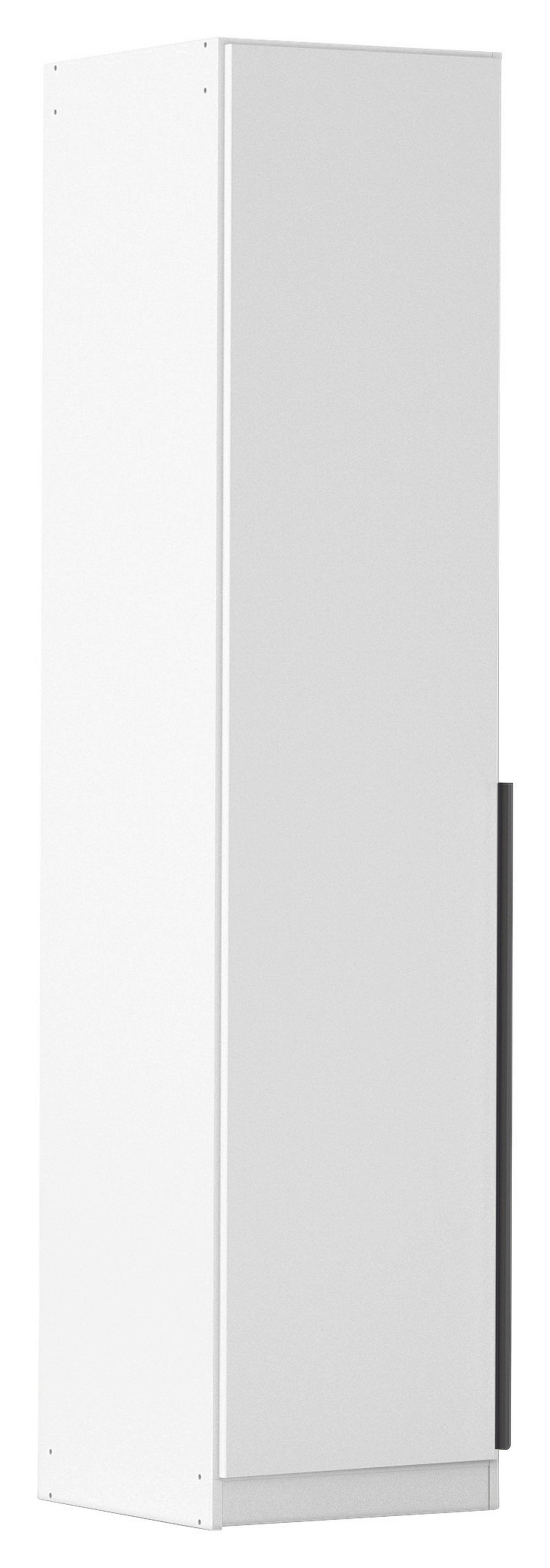 Drehtürenschrank Alabama Weiß B: 47 Cm - Dunkelgrau/Weiß, MODERN, Holzwerkstoff (47/229/54cm) - Rauch Möbel