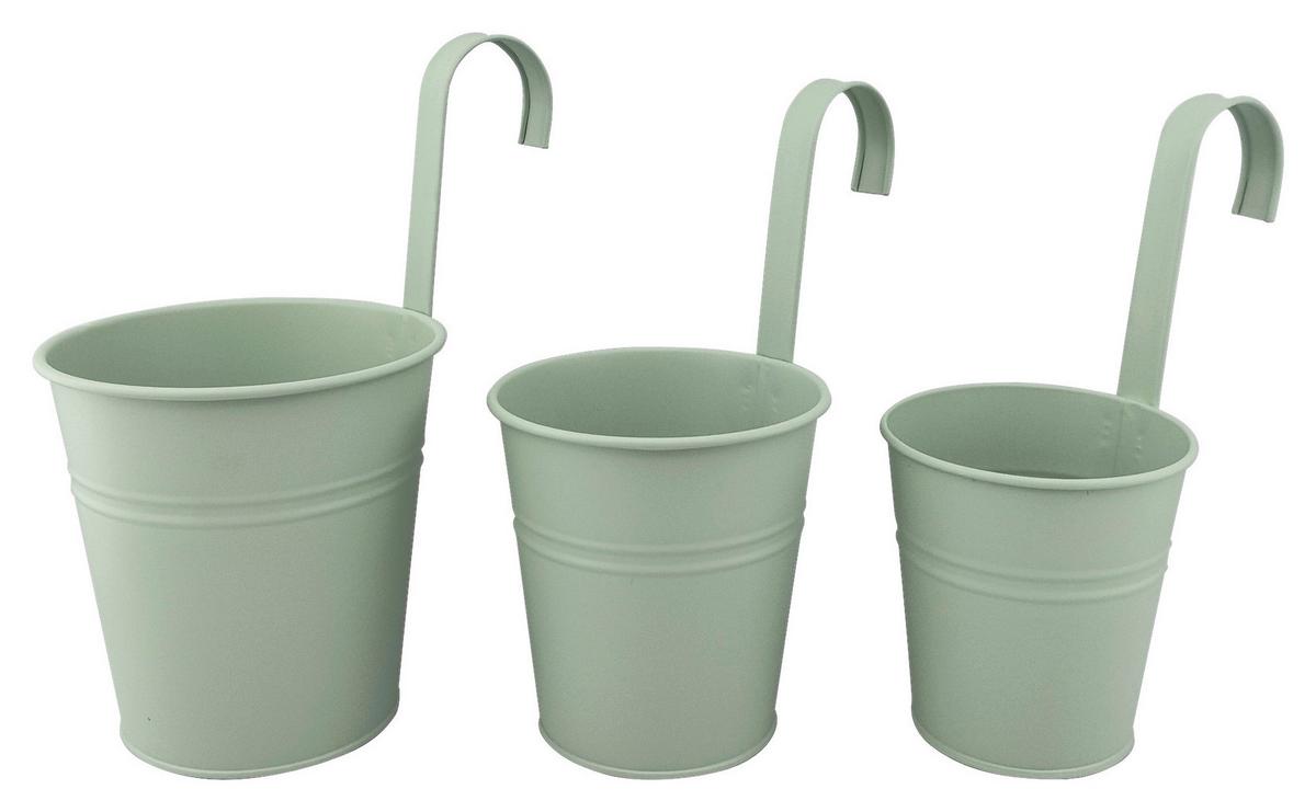 OBAL NA KVETINÁČ ZANA - mätovozelená, kov (13/13,5/13cm) - Mömax