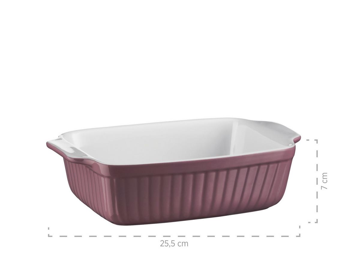 Backformenset Kitchen Time Rechteckig 2er-Set - Beere, Basics, Keramik (37/30,5/15,5cm) - Mäser