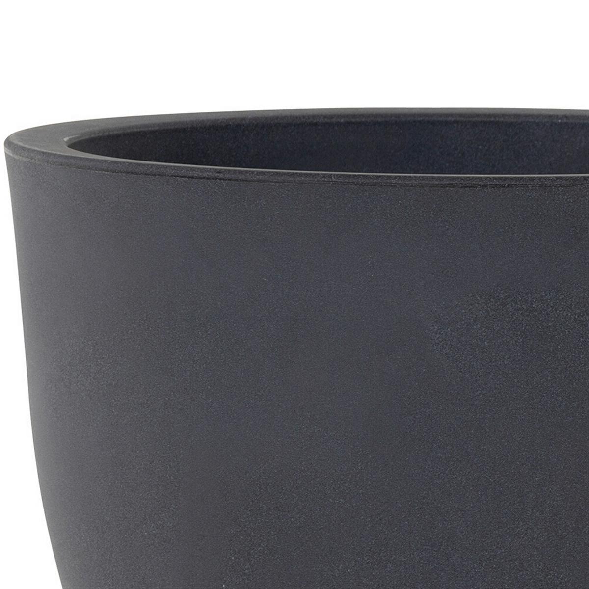 Pflanzentopf Anthrazit D: 40 Cm - Anthrazit, Basics, Kunststoff (40/30,7cm) - Siena Garden