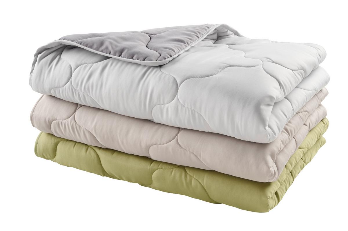 Sommerdecke Palermo - Anthrazit/Silberfarben, KONVENTIONELL, Textil (140/200cm) - Primatex