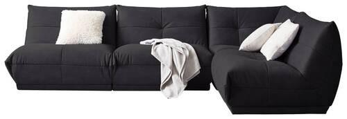 Ecksofa Giselle Schwarz - Schwarz, Trend, Textil (315/210cm) - Livetastic