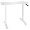 Schreibtisch Stand Cr Weiß - Weiß, MODERN, Holzwerkstoff/Metall (120/74/60cm) - MID.YOU