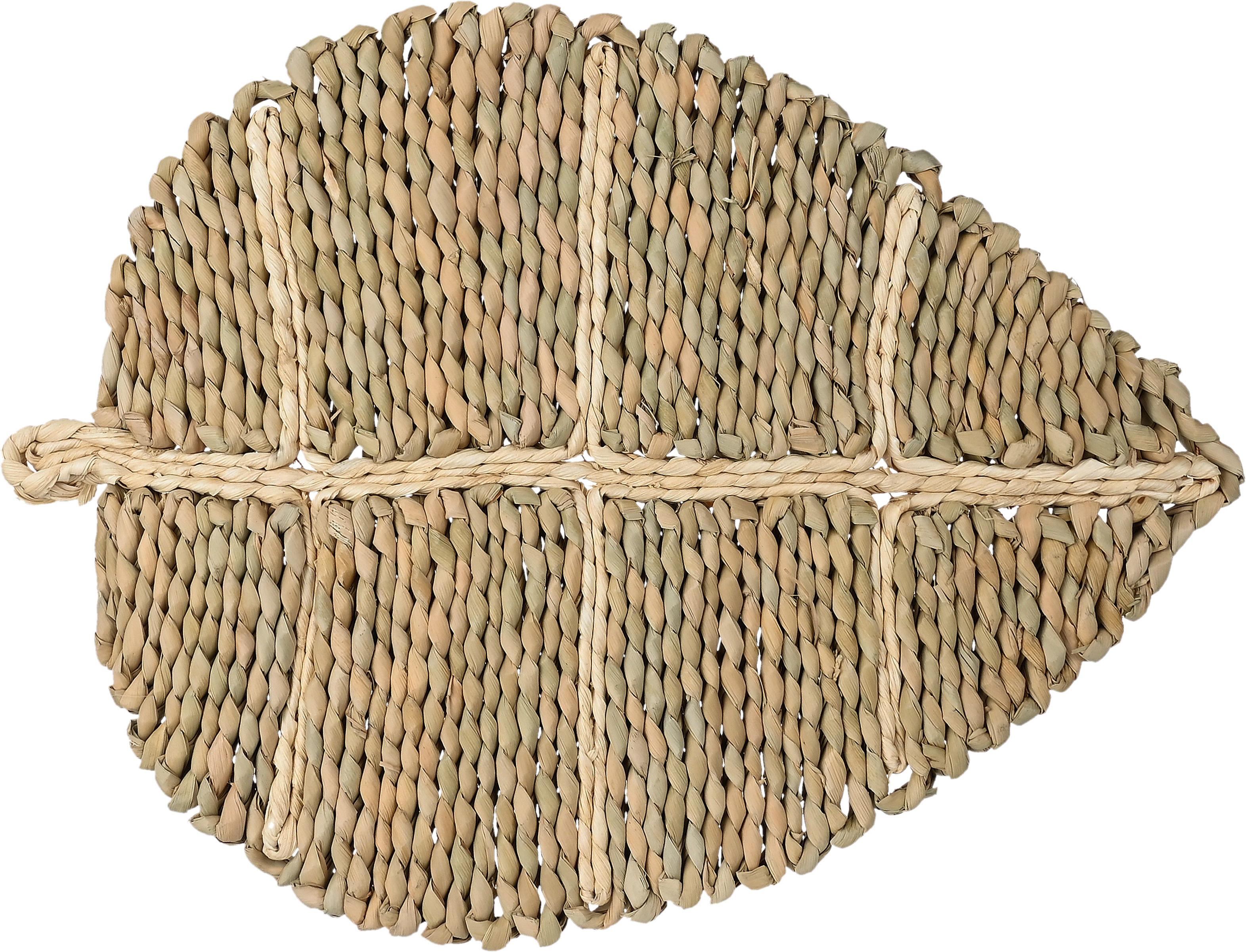 DEKORAČNÝ PODNOS LEAF - prírodná farba, Modern, prírodné materiály (40/1,5/30cm) - Mömax