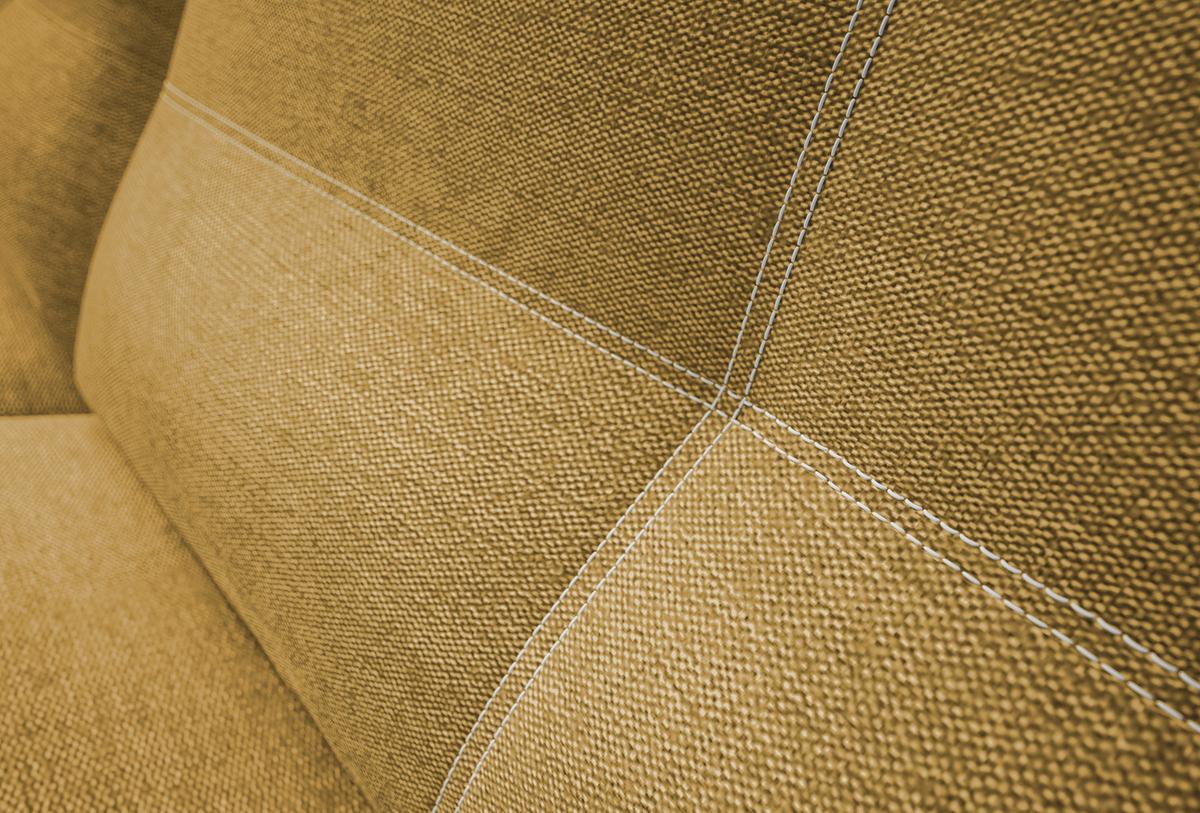 2-sitzer-sofa Mit Schlaffunktion Wendy B: 197 Cm - Gelb/Schwarz, Design, Textil (197/94/96cm) - MID.YOU