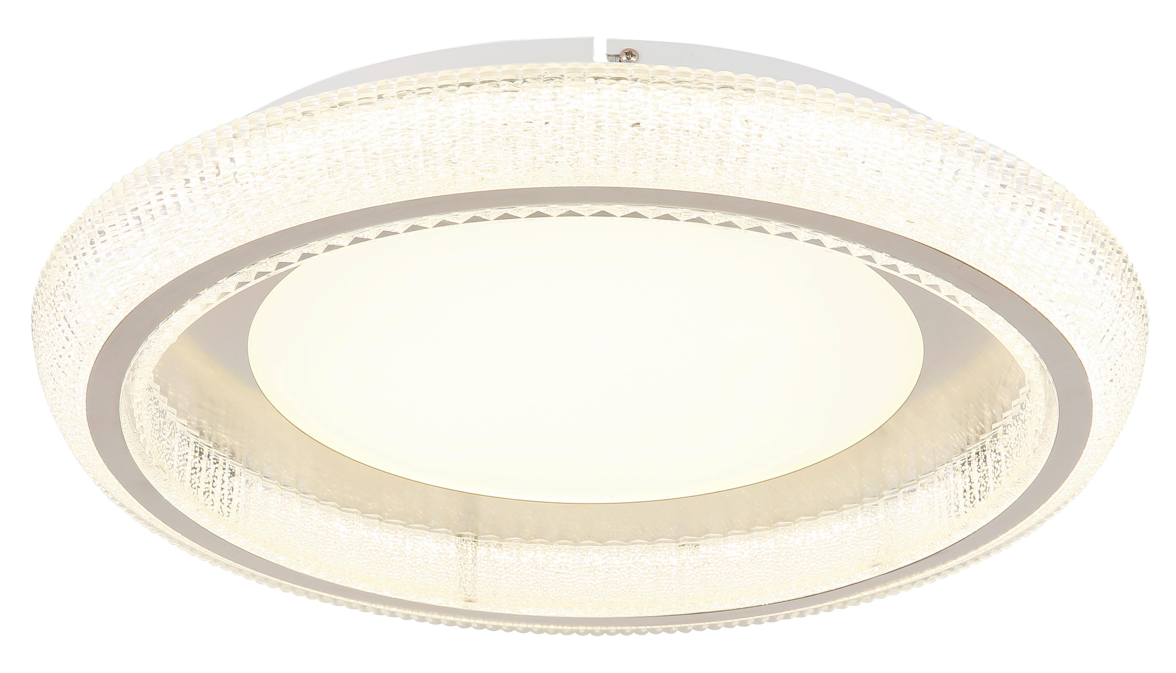 Led-deckenleuchte 48375-45 - Klar/Opal, Design, Kunststoff/Metall (50/8,5cm) - Globo