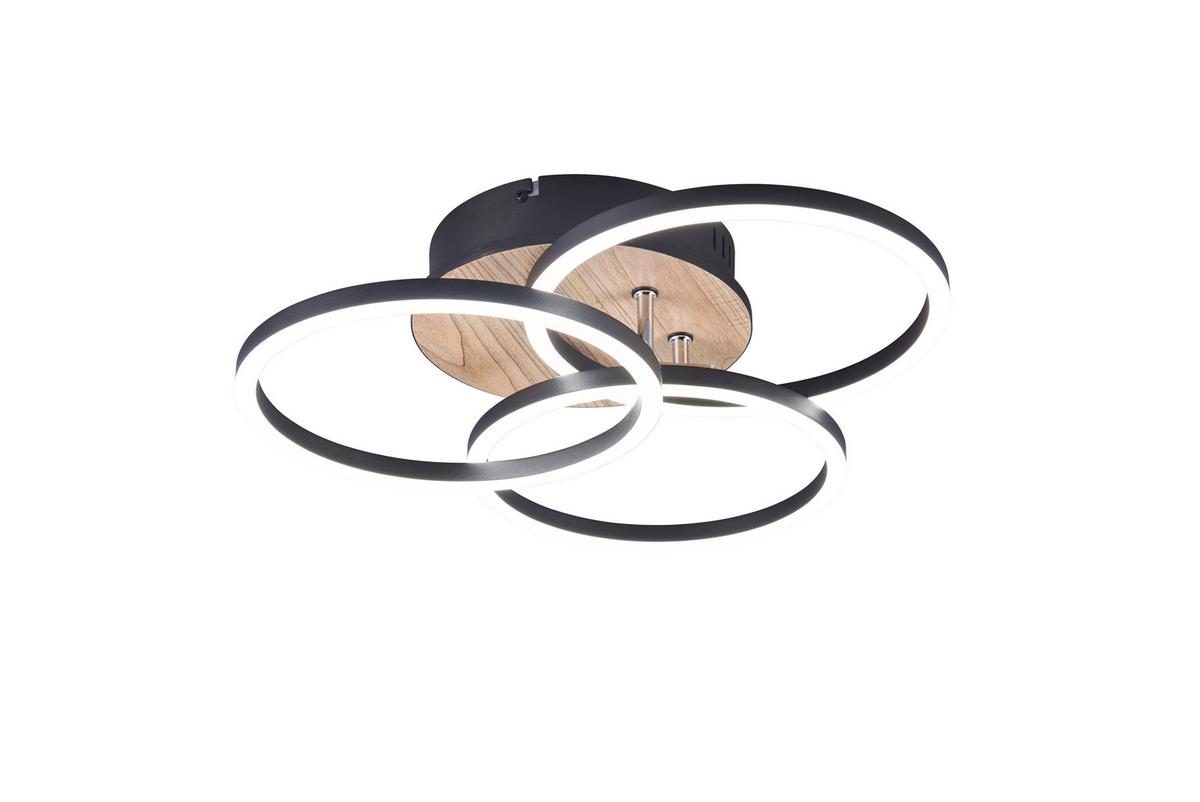 LED-Deckenleuchte R62823135 Circle - Braun, Design, Kunststoff (44/9,5cm)