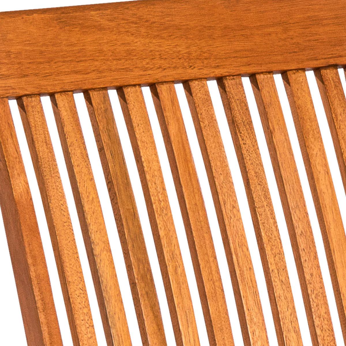 Gartensessel Klappbar Comodoro Eukalyptusholz - Naturfarben, KONVENTIONELL, Holz (55,5/101cm) - Gardenson