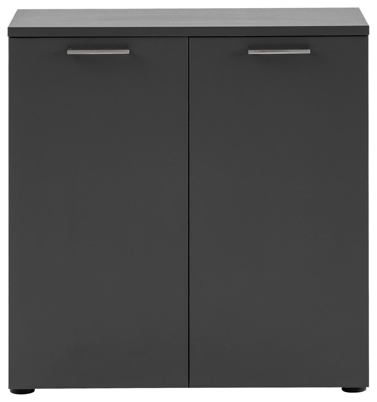 Aktenschrank Serie Anthrazit B: 80,2 cm - Anthrazit, KONVENTIONELL, Holzwerkstoff (80,2/84,2/41cm) - MID.YOU