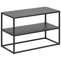 Schuhregal Newton Trend 2 Ablagen Schwarz H: 45,5 Cm - Schwarz, Trend, Metall (70/45,5/33cm) - MID.YOU