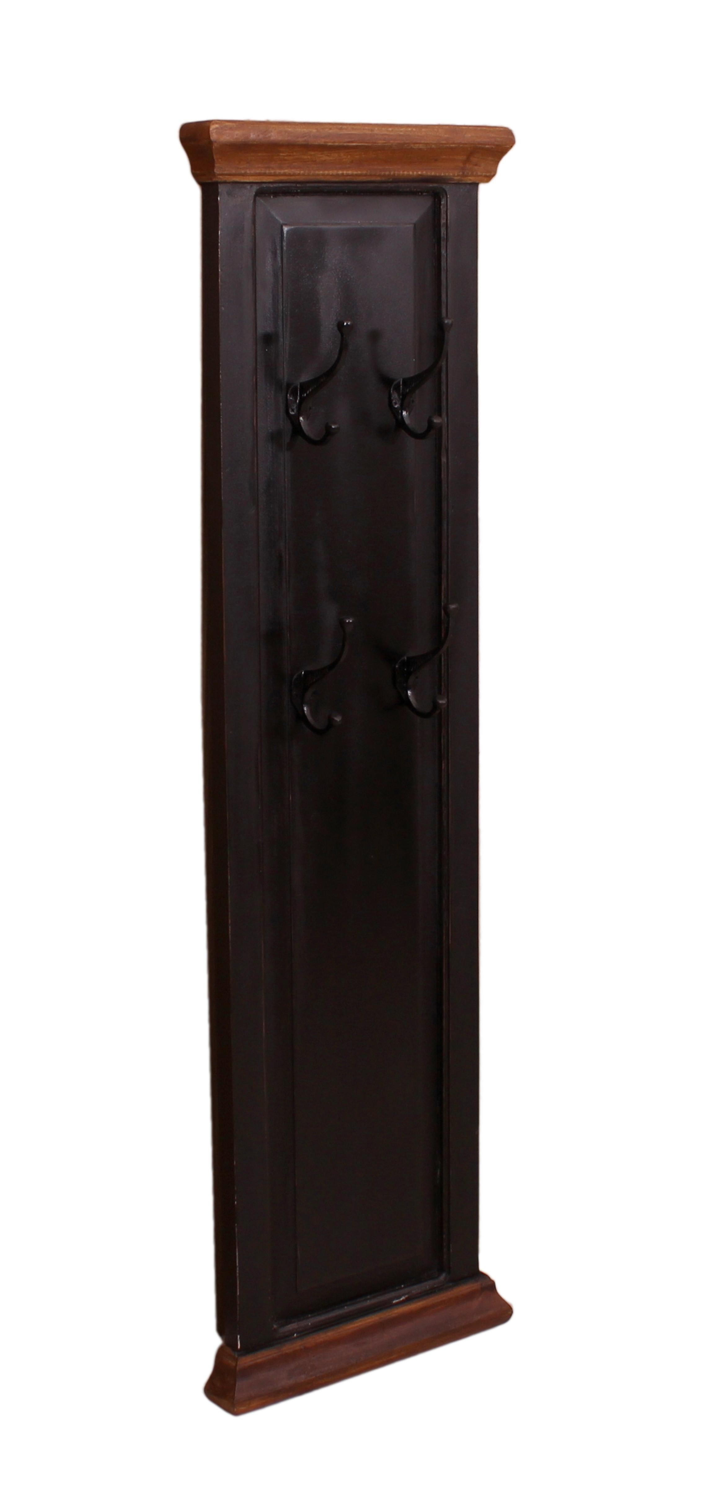 GARDEROBENPANEEL Honig/Schwarz B: 35cm - Schwarz/Honig, Design, Holz/Holzwerkstoff (35/110/8cm) - MID.YOU