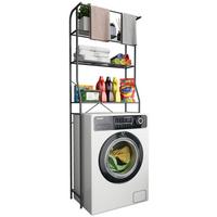 Waschmaschinenschrank Tubas L - Schwarz, MODERN, Metall (65/167/24cm) - MID.YOU