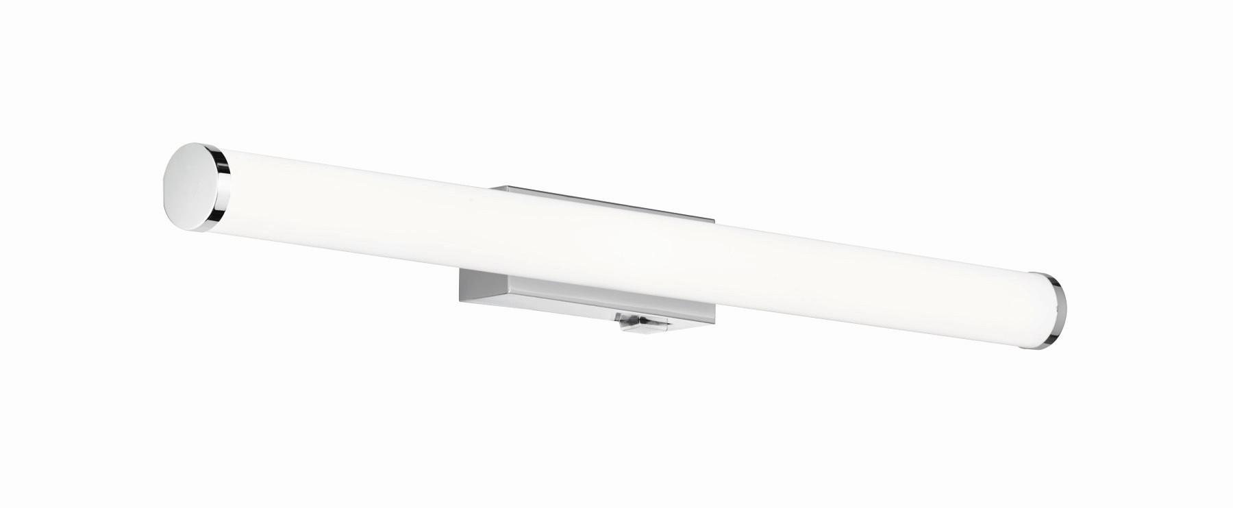 Led Bad-Wandleuchte Mattimo Ip44 mit Schalter, 1-Flammig - Chromfarben/Weiß, Basics, Kunststoff/Metall (60/5,5cm) - Trio Leuchten
