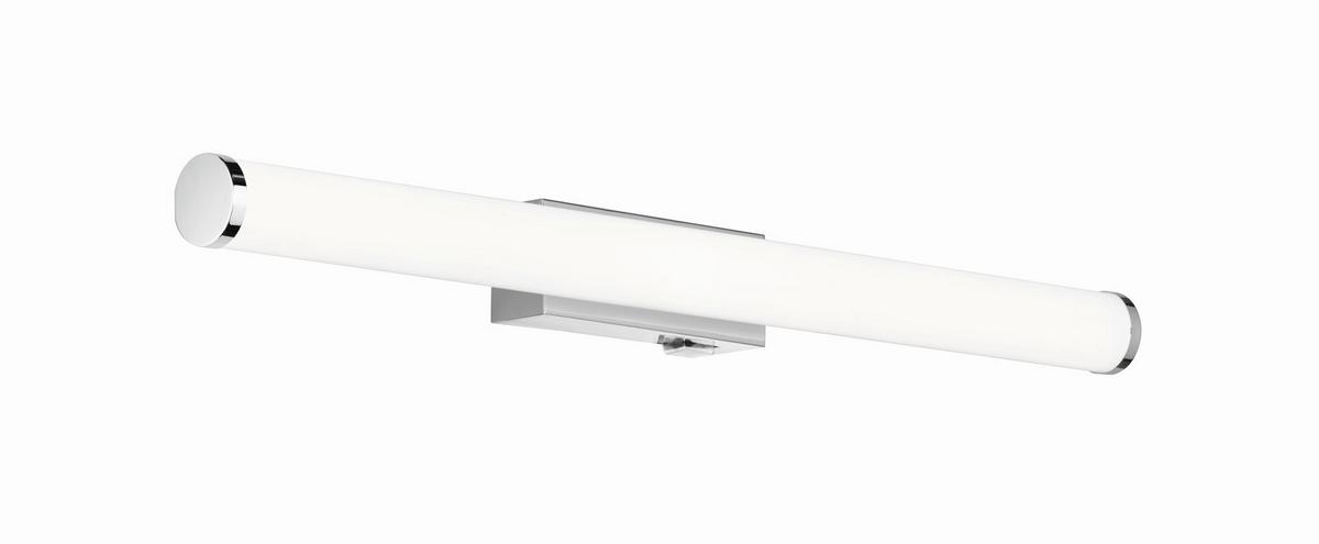 Led Bad-wandleuchte Mattimo Ip44 Mit Schalter, 1-Flammig - Chromfarben/Weiß, Basics, Kunststoff/Metall (60/5,5cm) - Trio Leuchten