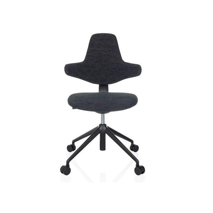 Drehstuhl Paliano Schwarz B: 58 Cm - Schwarz, MODERN, Kunststoff/Textil (58/87 - 97/57cm) - MID.YOU