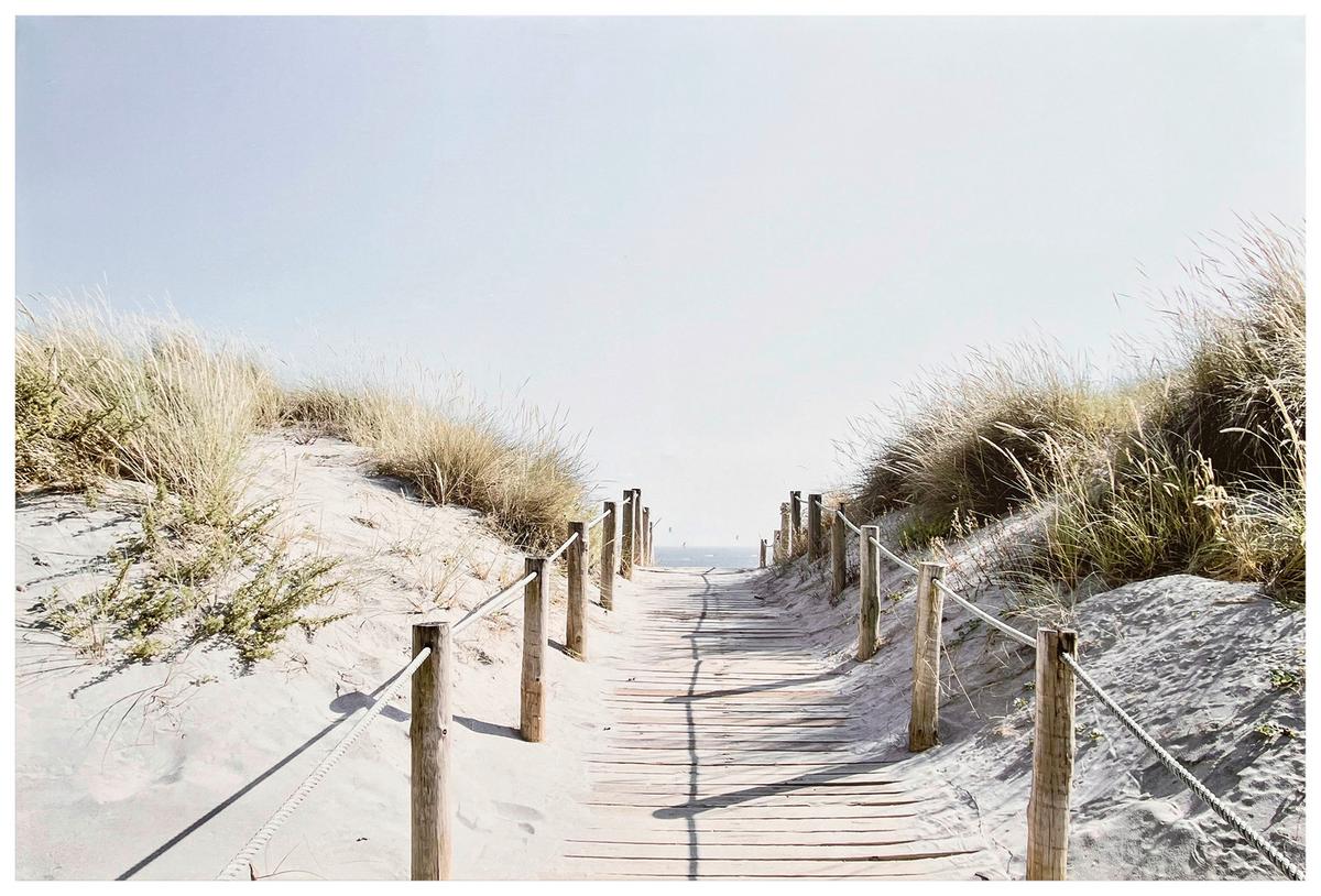 Leinwandbild Theresia - Multicolor/Naturfarben, KONVENTIONELL, Holz/Textil (116/78/2,3cm) - James Wood