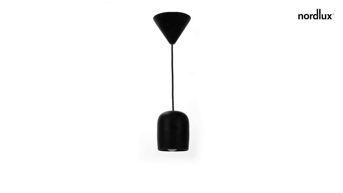 Hängeleuchte Notti Schwarz B: 10 cm - Schwarz, Design, Metall (10cm) - Nordlux