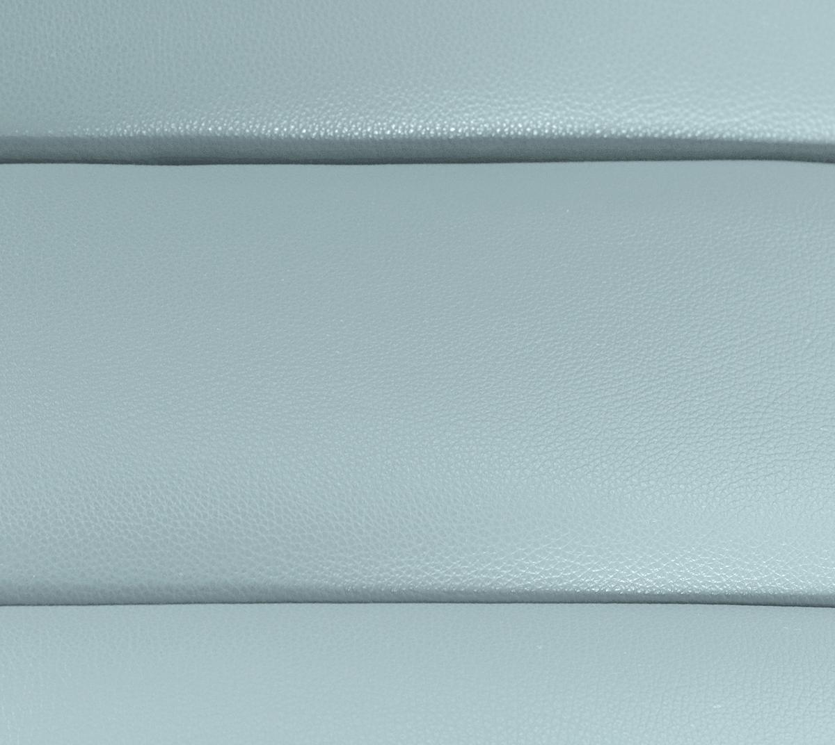 Relaxliege Swing Silver Blaugrau B: 65 cm - Silberfarben/Blaugrau, Design, Leder (65/65-95/171cm) - Livetastic