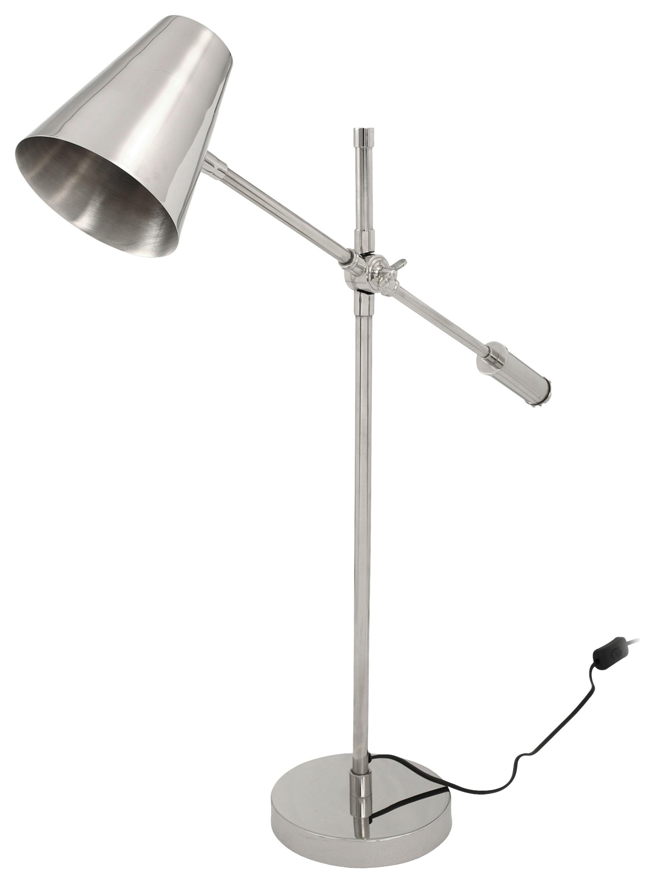 Tischleuchte Allen 500 Silberfarben B: 68 cm - Basics (68/18/74cm) - Kayoom