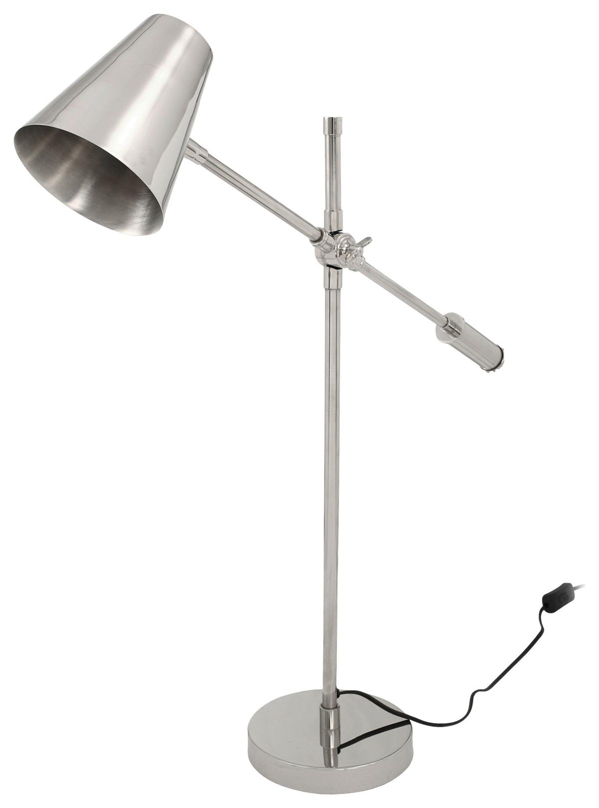 Tischleuchte Allen 500 Silberfarben B: 68 cm - Basics (68/18/74cm) - Kayoom