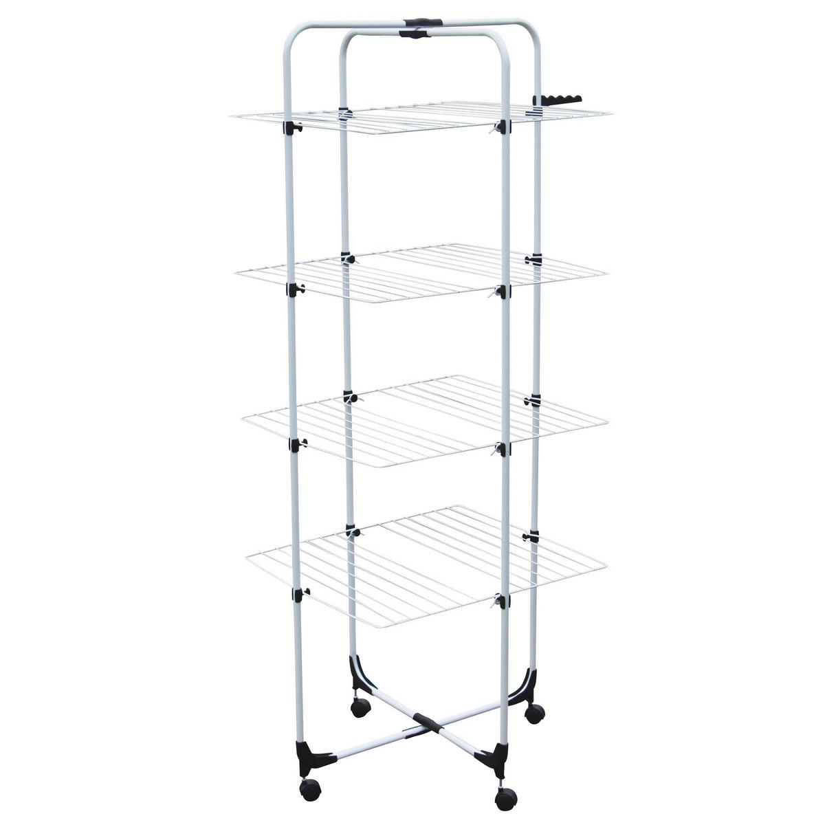 Wäschetrockner Weiß B: 70 cm - Weiß, Basics, Metall (70/176/61cm) - Spirella