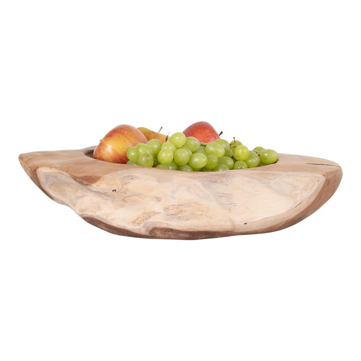 Obstschale Rio Teakfarben B: 40 cm - Teakfarben, Design, Holz (40/12/40cm)