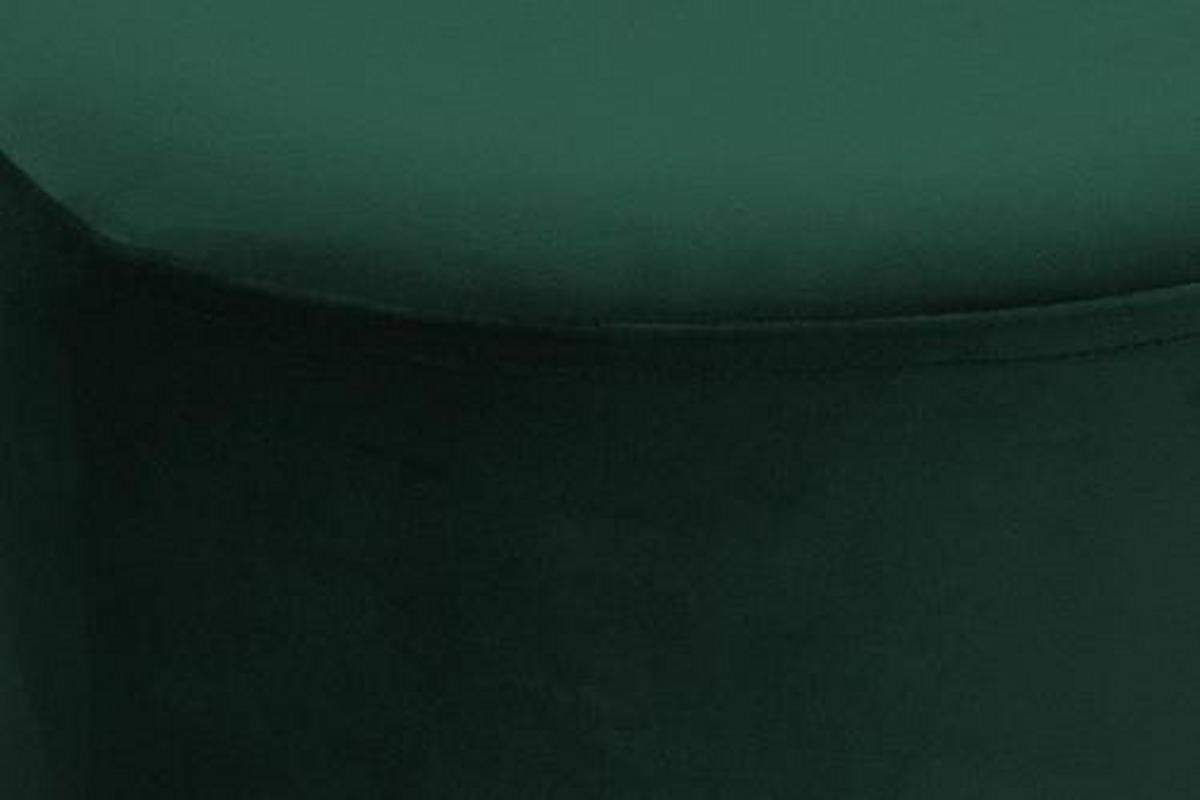 Hocker Nano Samt Dunkelgrün/ Goldfarben H: 42 cm - Dunkelgrün/Goldfarben, Basics, Holz/Holzwerkstoff (35/42cm) - Kayoom