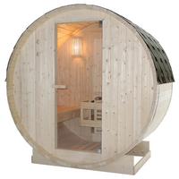 Saunafass Tromsö Fichtefarben B: 120 Cm - Fichtefarben, KONVENTIONELL, Glas/Holz (189/120/191,5cm) - Sanotechnik