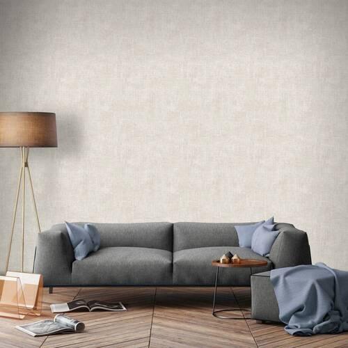 Vliestapete Zara Beige, 53x1005 cm - Beige, Basics, Papier/Kunststoff (53/1005cm)