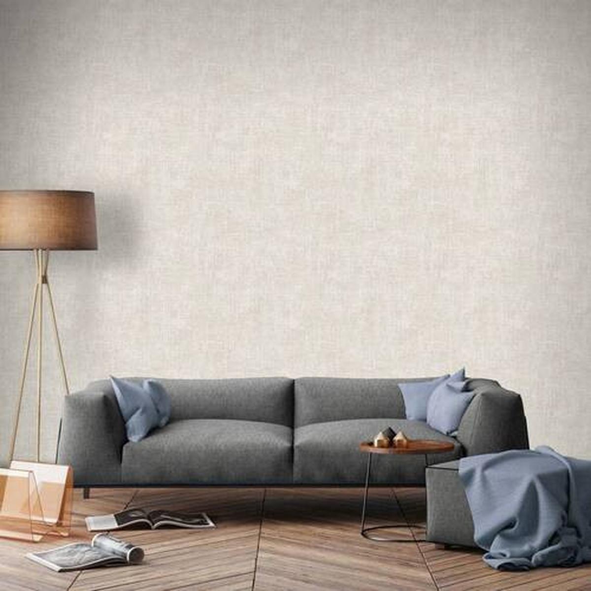 Vliestapete Zara Beige, 53x1005 cm - Beige, Basics, Papier/Kunststoff (53/1005cm)