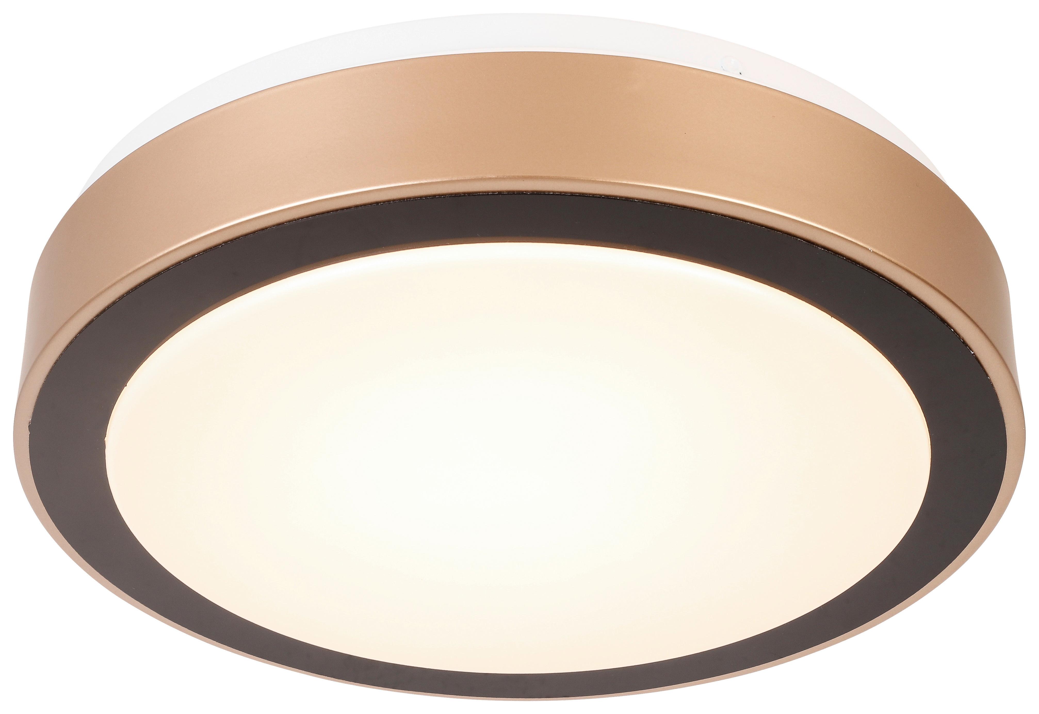 Stropní LED svítidlo RONDO, P/V: 30/8cm - bílá/černá, Romantický / Rustikální, kov/plast (30/8cm) - Mömax