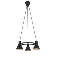 PENDELLEUCHTE 33-71156 MORE - Goldfarben/Schwarz, Design, Metall (55/55/100cm)
