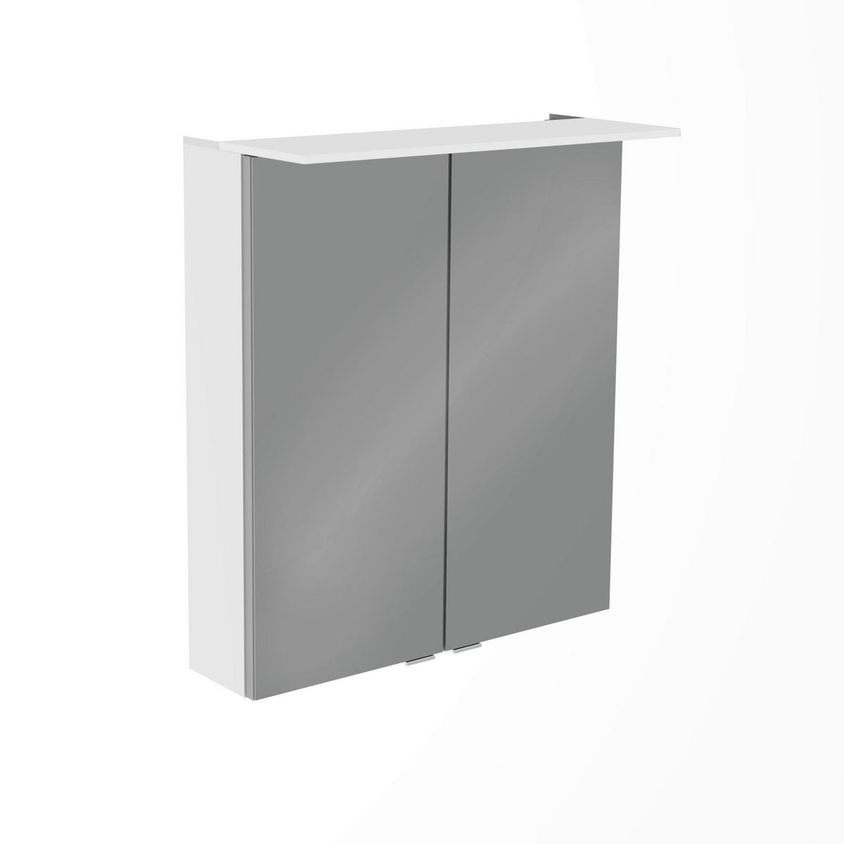 Badezimmer B.Perfekt Weiß 3-Teilig - Weiß Hochglanz/Weiß, Basics, Glas/Keramik (62,2cm) - MID.YOU