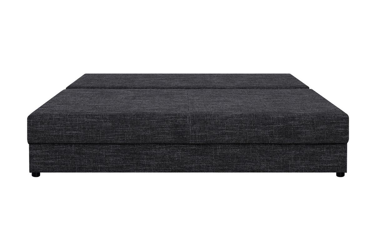 Schlafsofa Mega Schwarz B: 190 cm - Schwarz, Design, Holzwerkstoff/Textil (190/80/75cm) - P & B