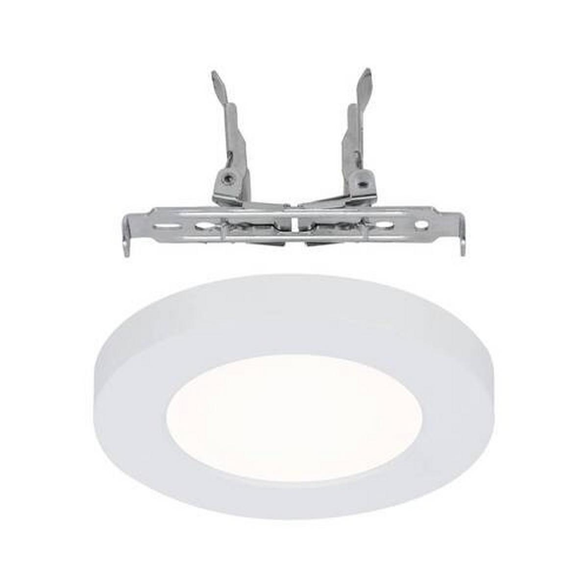 LED-Deckenleuchte Ø 11,6 cm Weiß Rund - Weiß, Basics, Kunststoff (11,6cm) - Paulmann