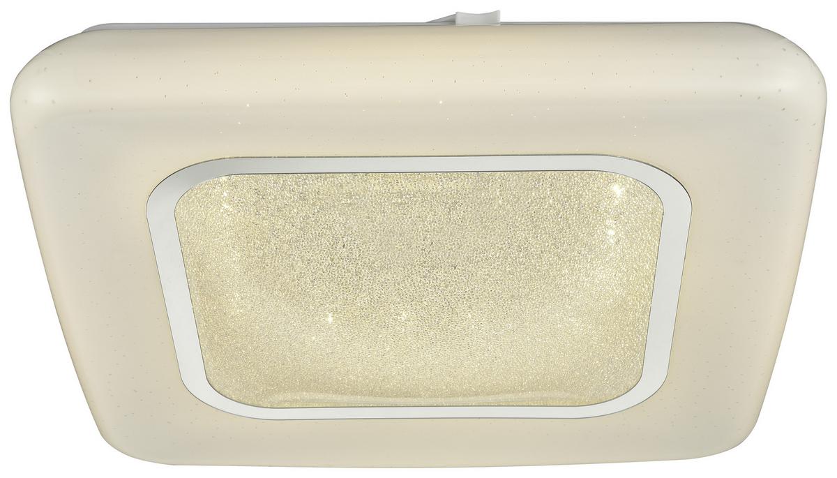 LED-Deckenleuchte Wilhelm L: 30 cm mit Kristalleffekt - MODERN, Kunststoff/Metall (30/8,5cm) - Luca Bessoni